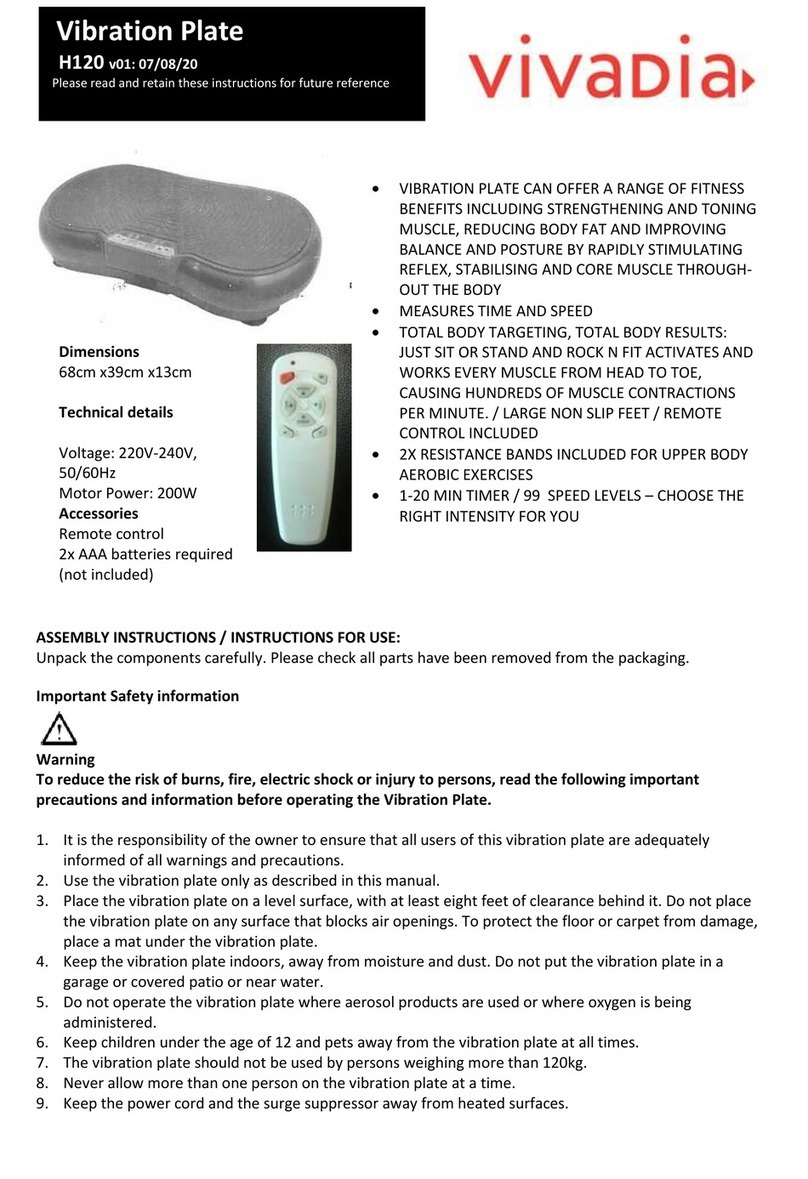 Vivadia H120 Assembly instructions/Instructions for use