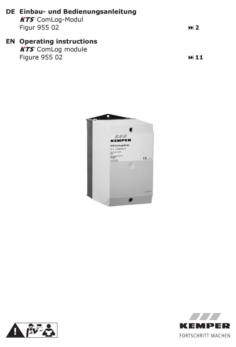 Kemper KTS ComLog module operating instructions