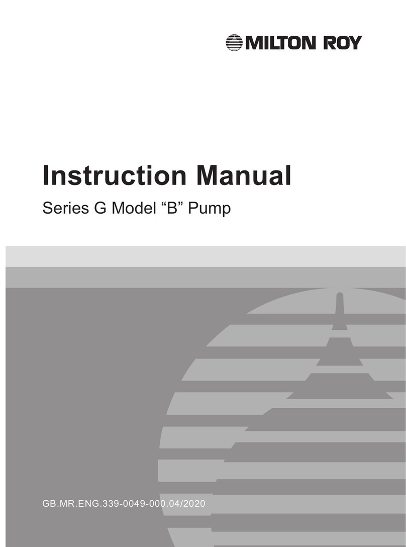 Milton Roy GB Series instruction manual