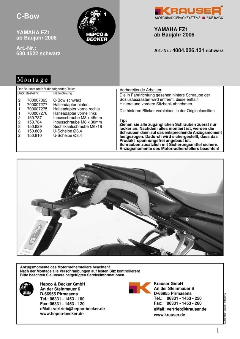 hepco & becker C-Bow 630.4522 Assembling instructions