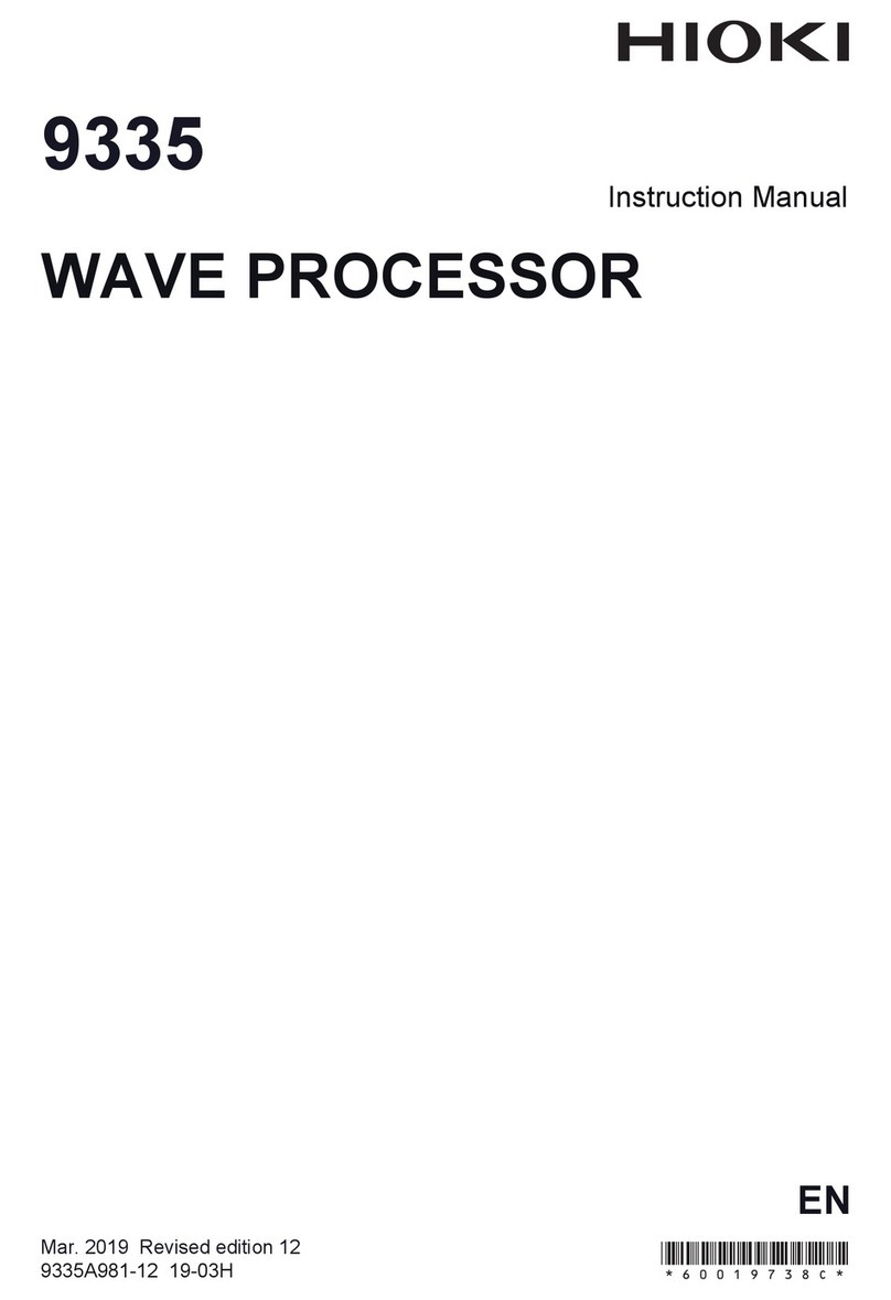 Hioki 9335 User manual