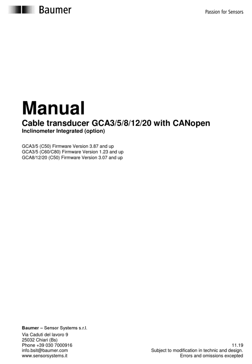 Baumer GCA3 manual