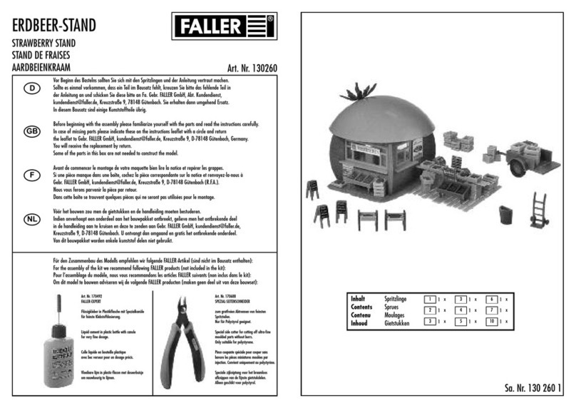 Faller STRAWBERRY STAND instructions