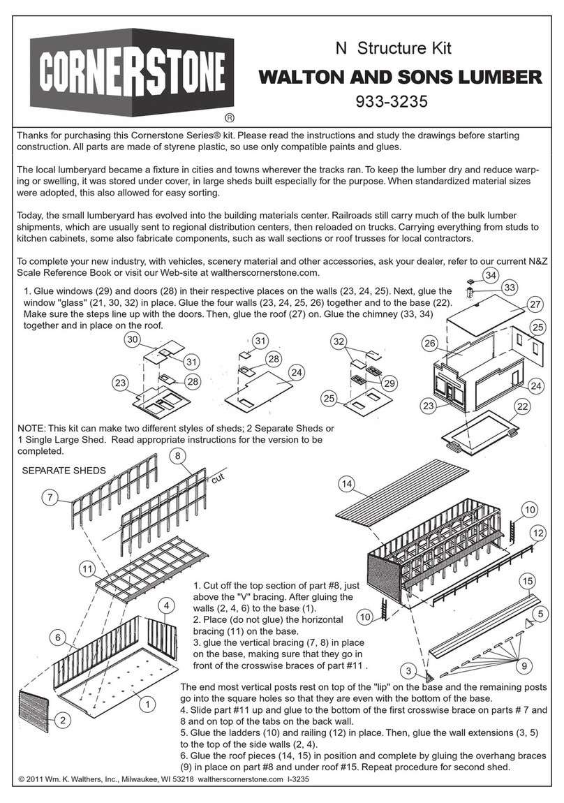 Walthers CORNERSTONE WALTON AND SONS LUMBER 933-3235 manual