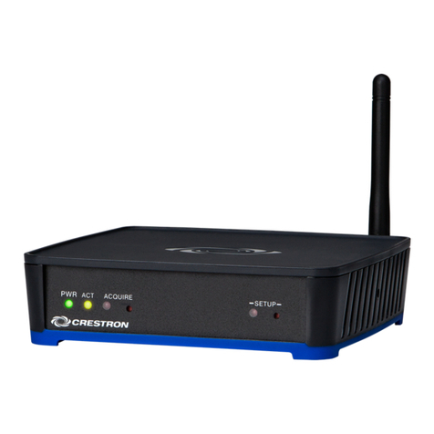 Crestron Zum ZUMNET-GATEWAY User manual