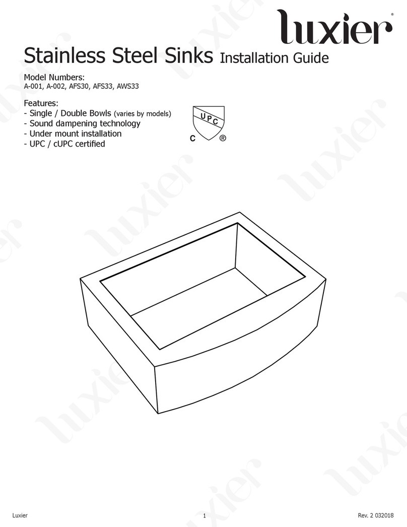 Luxier A-001 installation guide Luxier A-001 installation guide