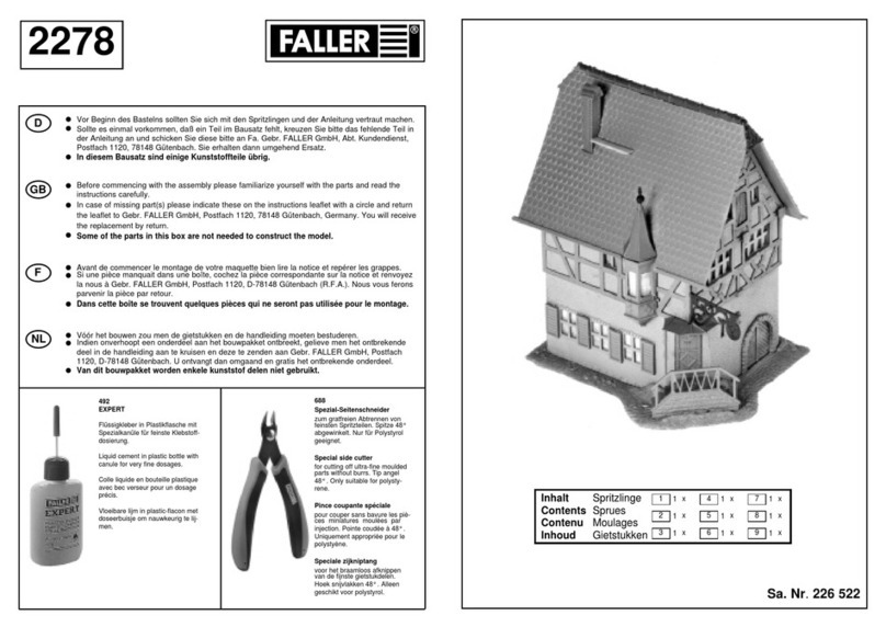 Faller 2278 User manual