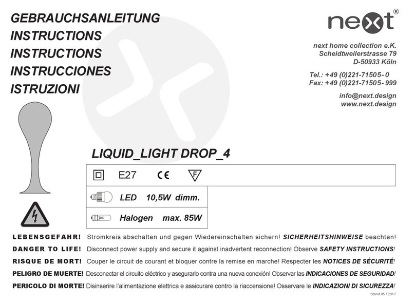 Next LIQUID LIGHT DROP 4 instructions