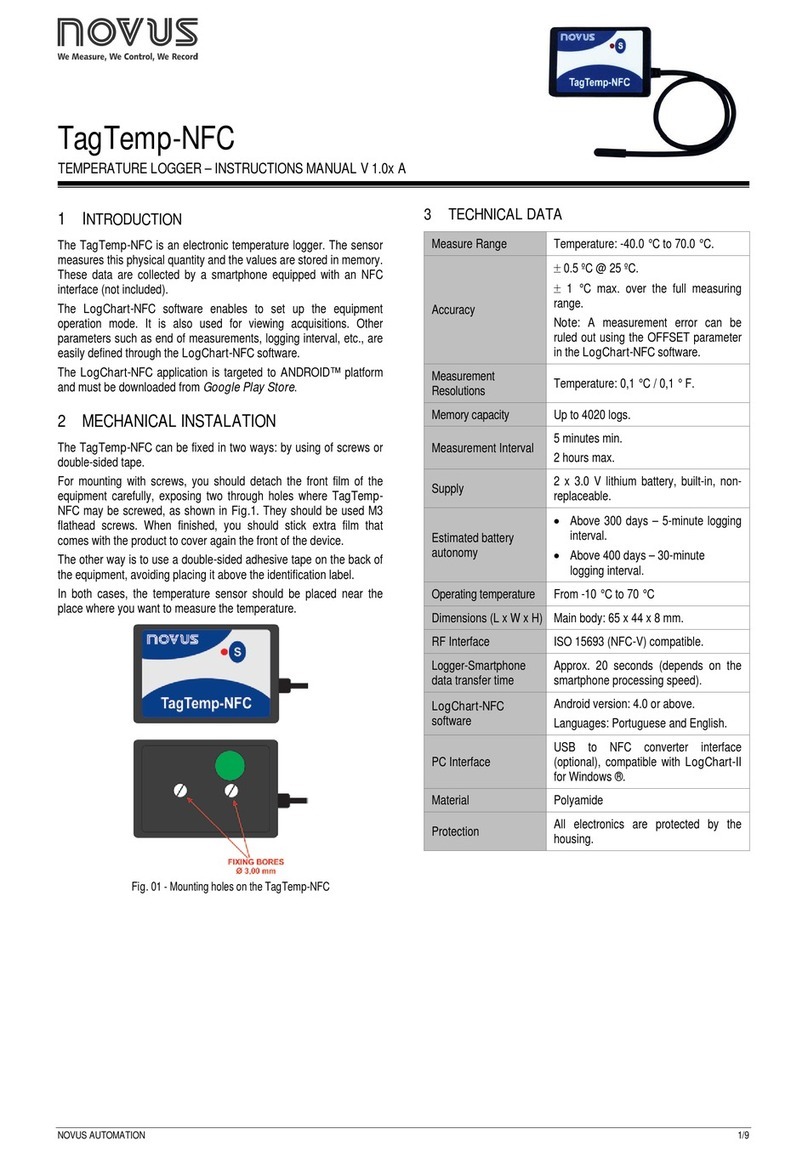 Novus TagTemp-NFC instruction manual