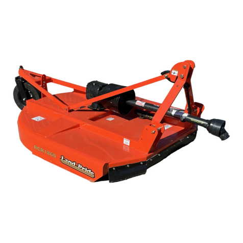 Land Pride RCR1860 Series Operator's manual