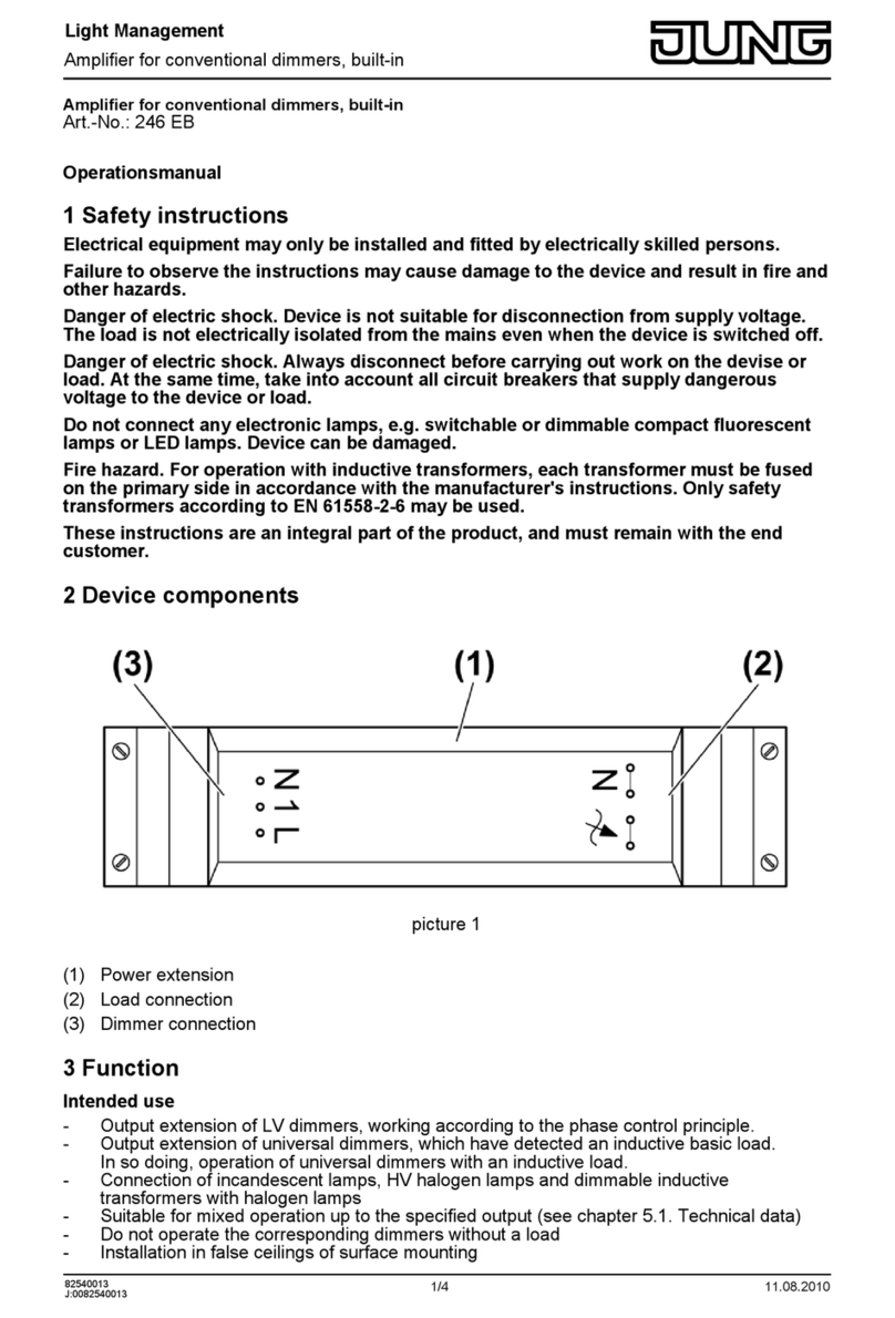 Jung 246 EB Operation manual