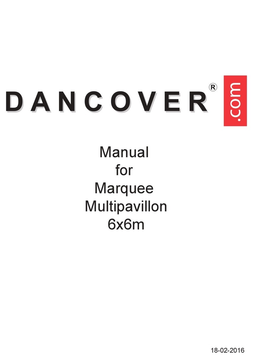 Dancover Multipavillon 6x6m User manual Dancover Multipavillon 6x6m User manual