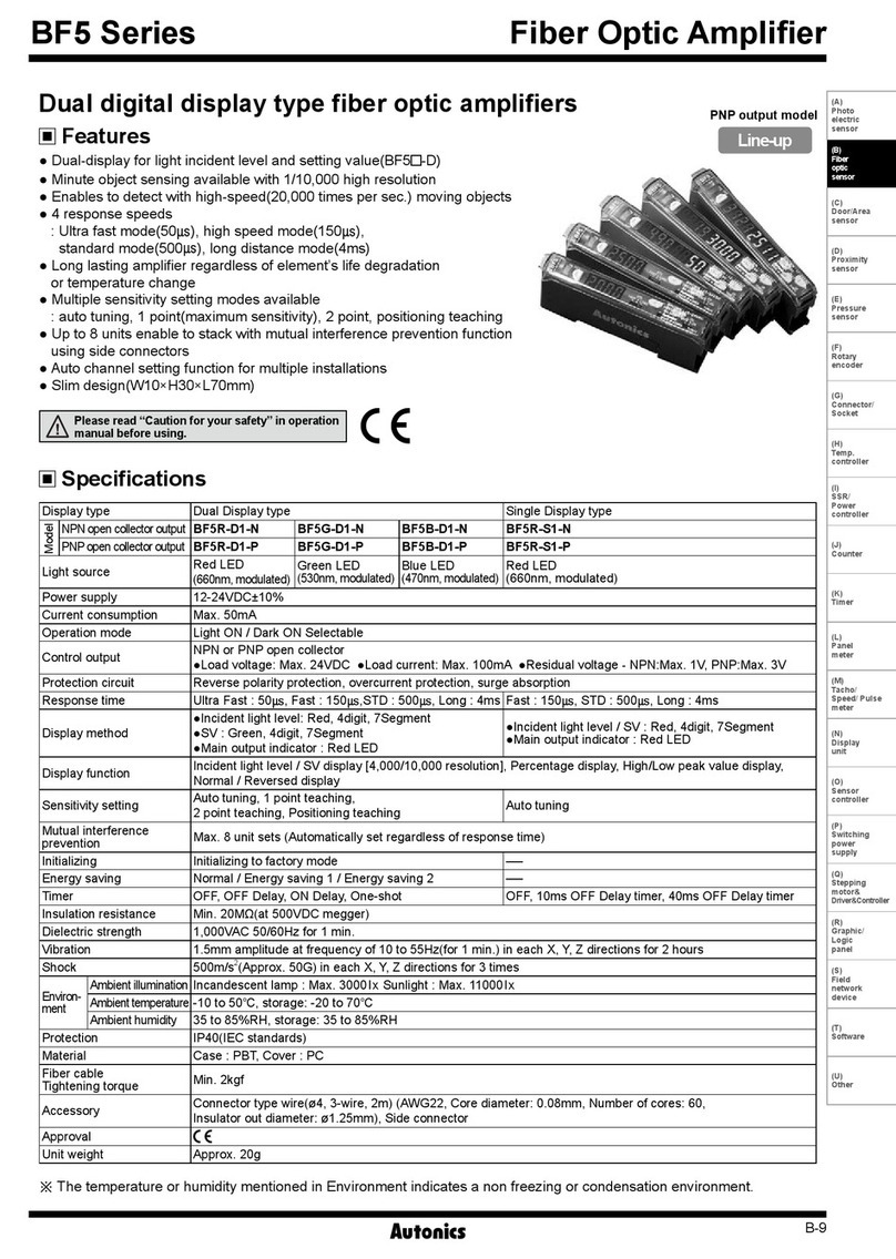 Autonics BF5 Series User manual
