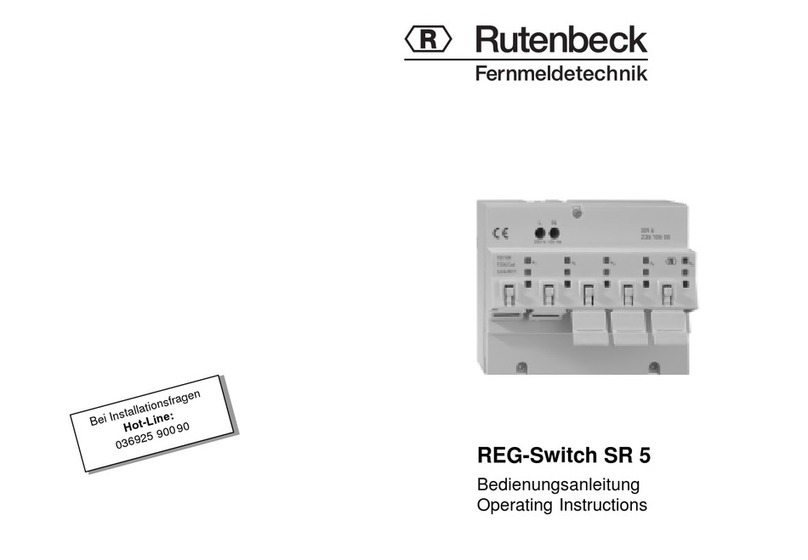 Rutenbeck REG-Switch SR 5 User manual
