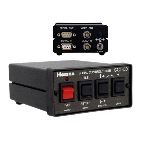 HORITA SCT-50 user manual