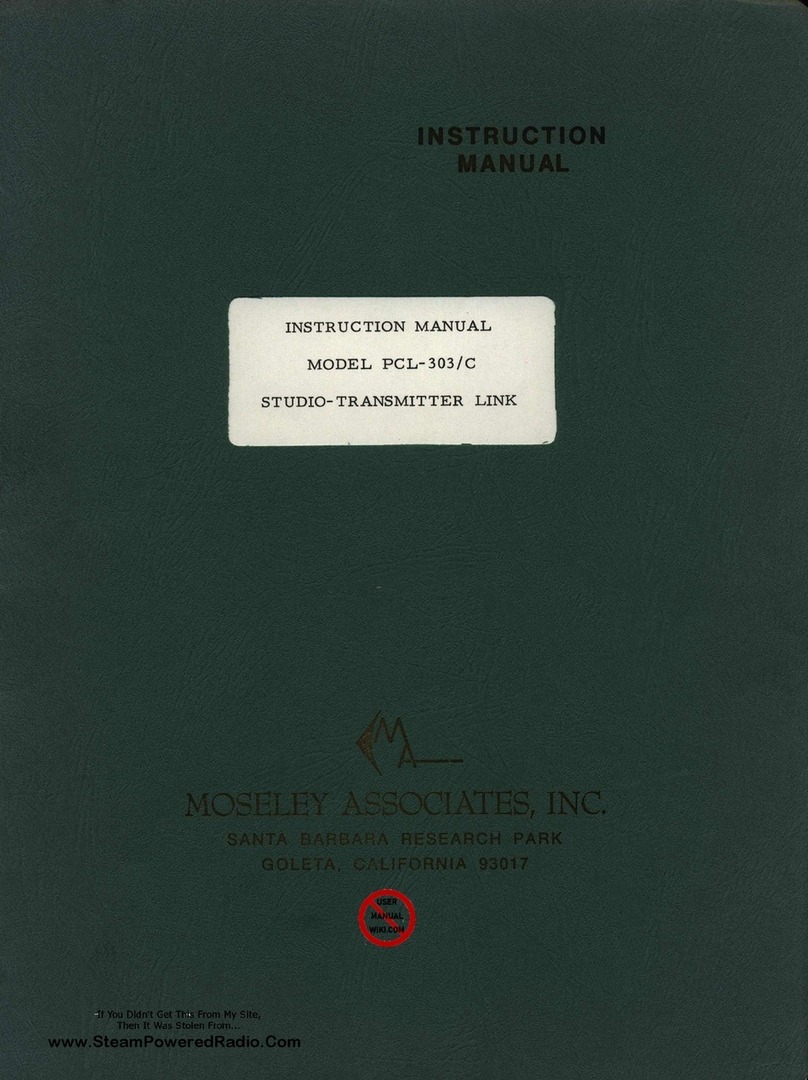 Moseley PCL-303/C User manual