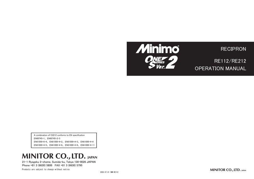 Minitor Minimo One Ver. 2 Series Operation manual