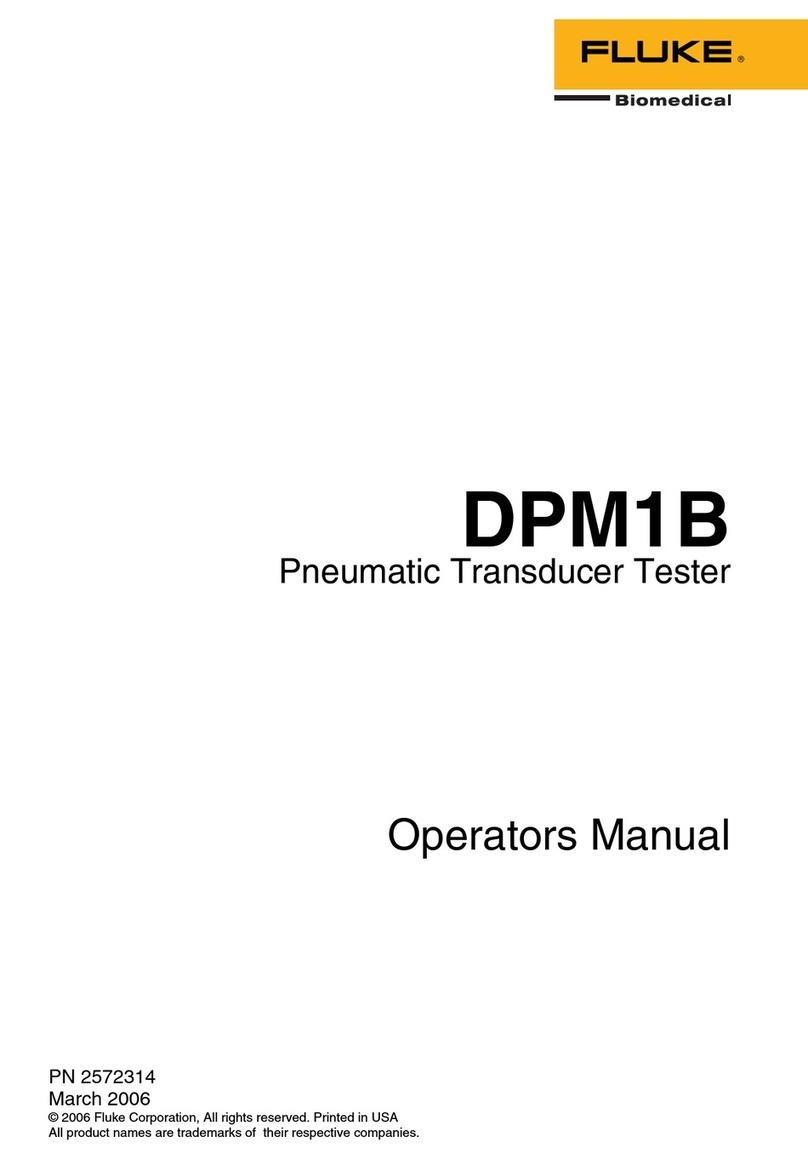 Fluke Biomedical DPM1B Operator's manual