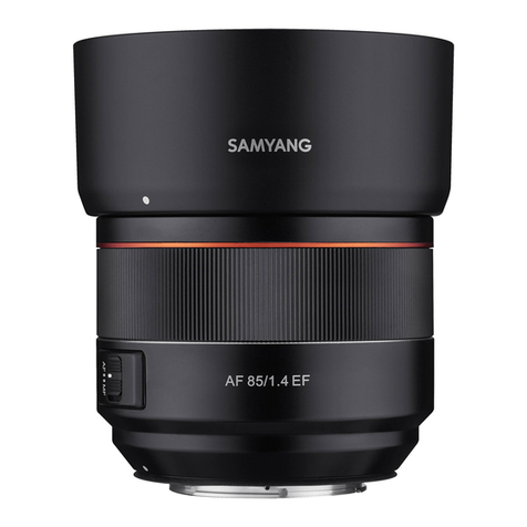 Samyang AF 85 mm F1.4 EF instruction manual