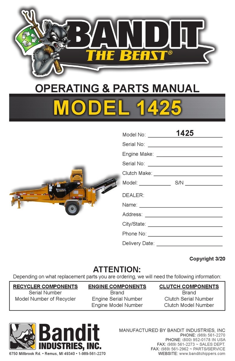 Band-it The Beast 1425 Operating & parts manual Band-it The Beast 1425 Operating & parts manual