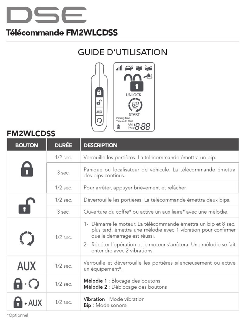 DSE FM2WLCDSS User manual