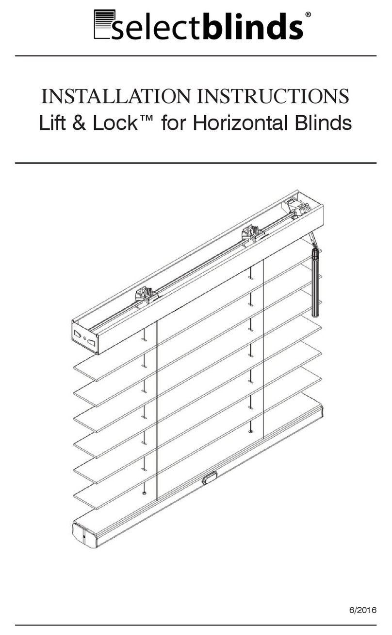 SelectBlinds Lift & Lock User manual