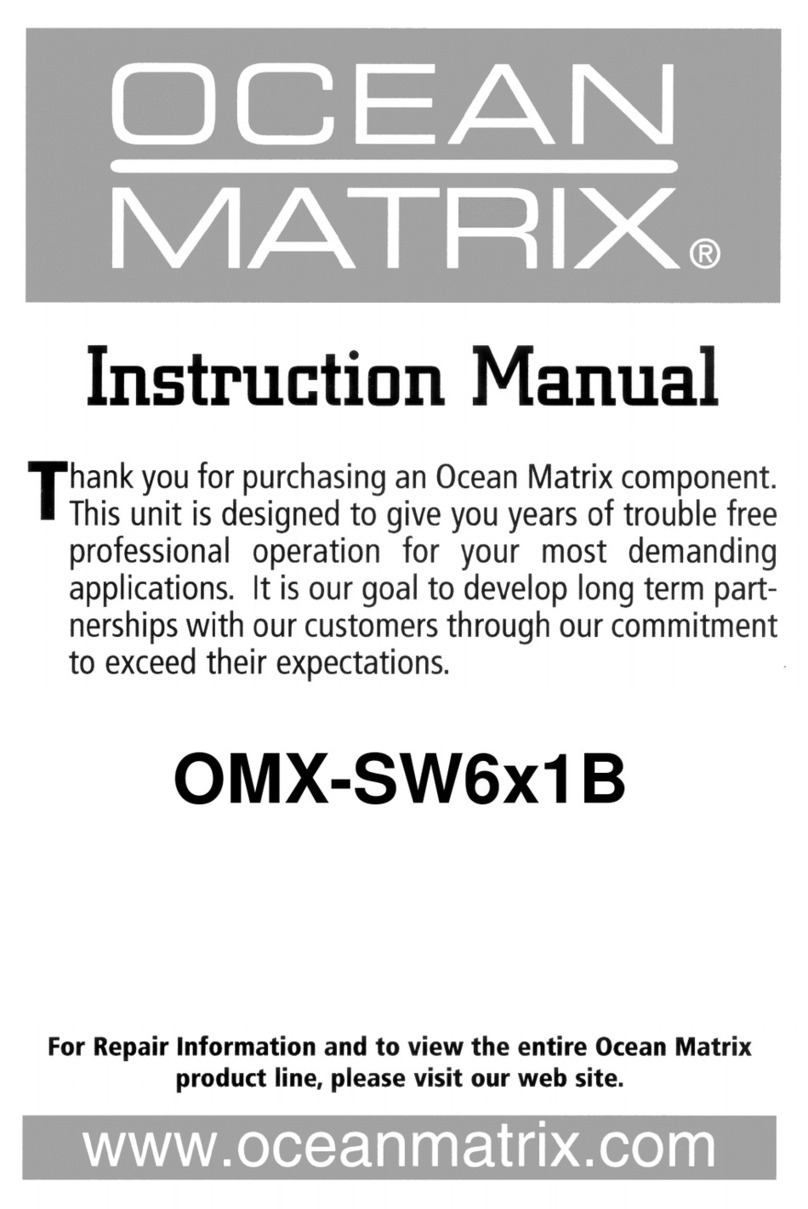 Ocean Matrix OMX-SW6x1B User manual Ocean Matrix OMX-SW6x1B User manual