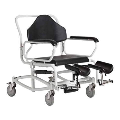 XXL-Rehab Shower Commode Tilt User manual