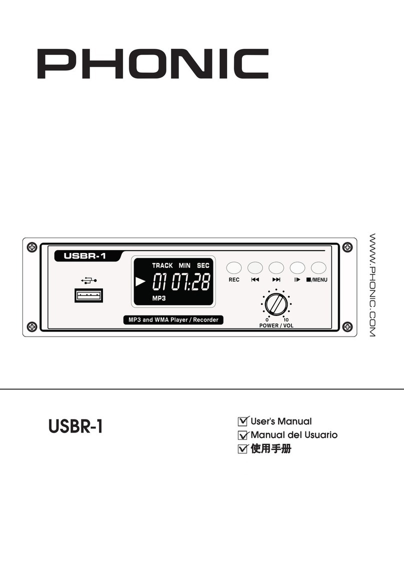 Phonic USBR-1 user manual