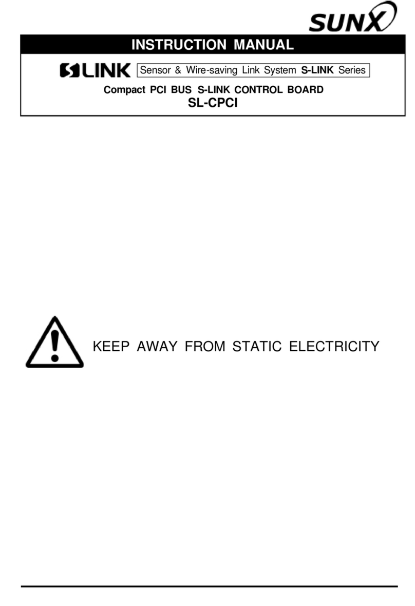 Sunx SL-CPCI instruction manual