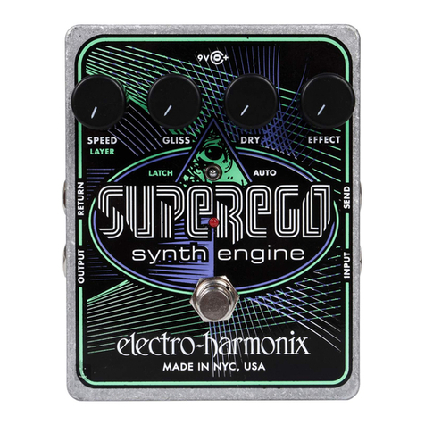 Electro-Harmonix SUPEREGO SYNTH ENGINE User manual