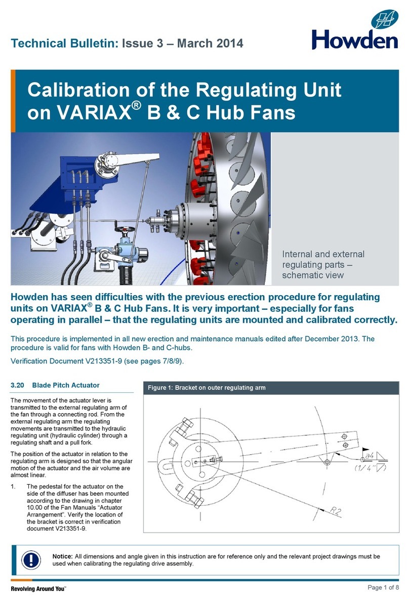 Howden VARIAX B Technical bulletin