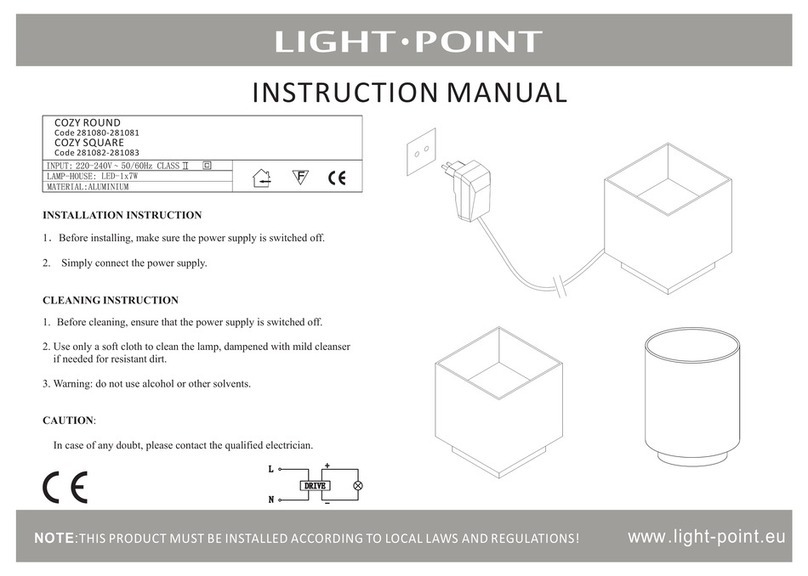Light-Point COZY ROUND instruction manual