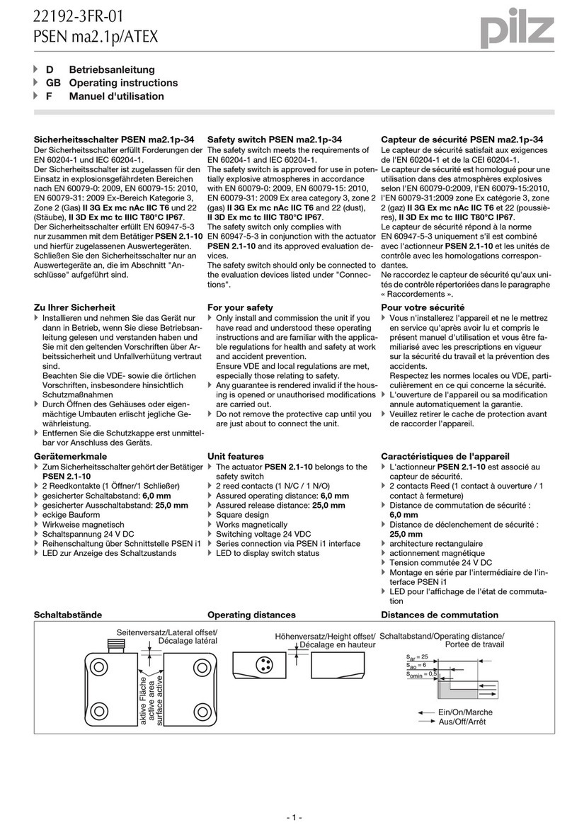 Pilz PSEN ma2.1p/ATEX User manual