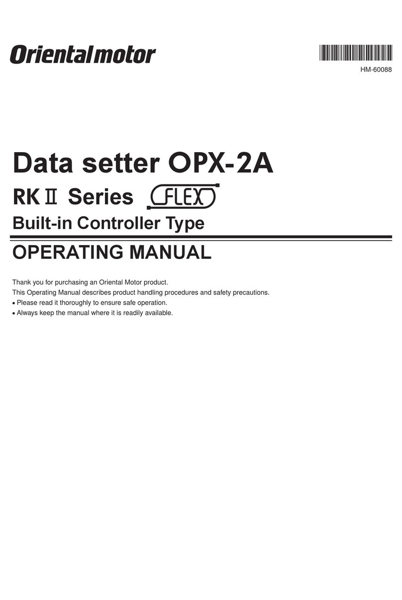 Oriental motor FLEX RK II Series operating manual