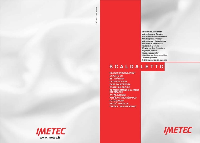 Imetec SCALDALETTO Instructions and warnings