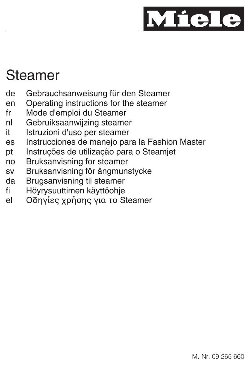 Miele TX2070 operating instructions
