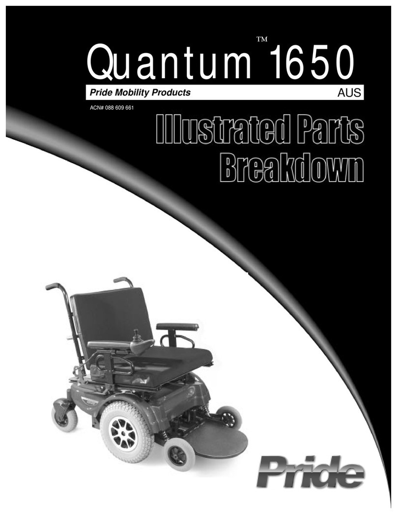 Pride Mobility Quantum 1650 User manual