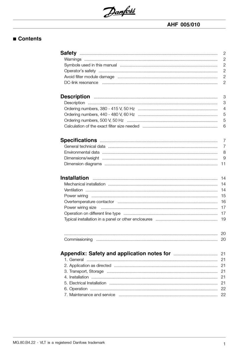 Danfoss AHF 005 User manual