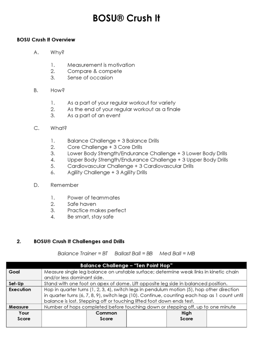BOSU Crush It quick start guide