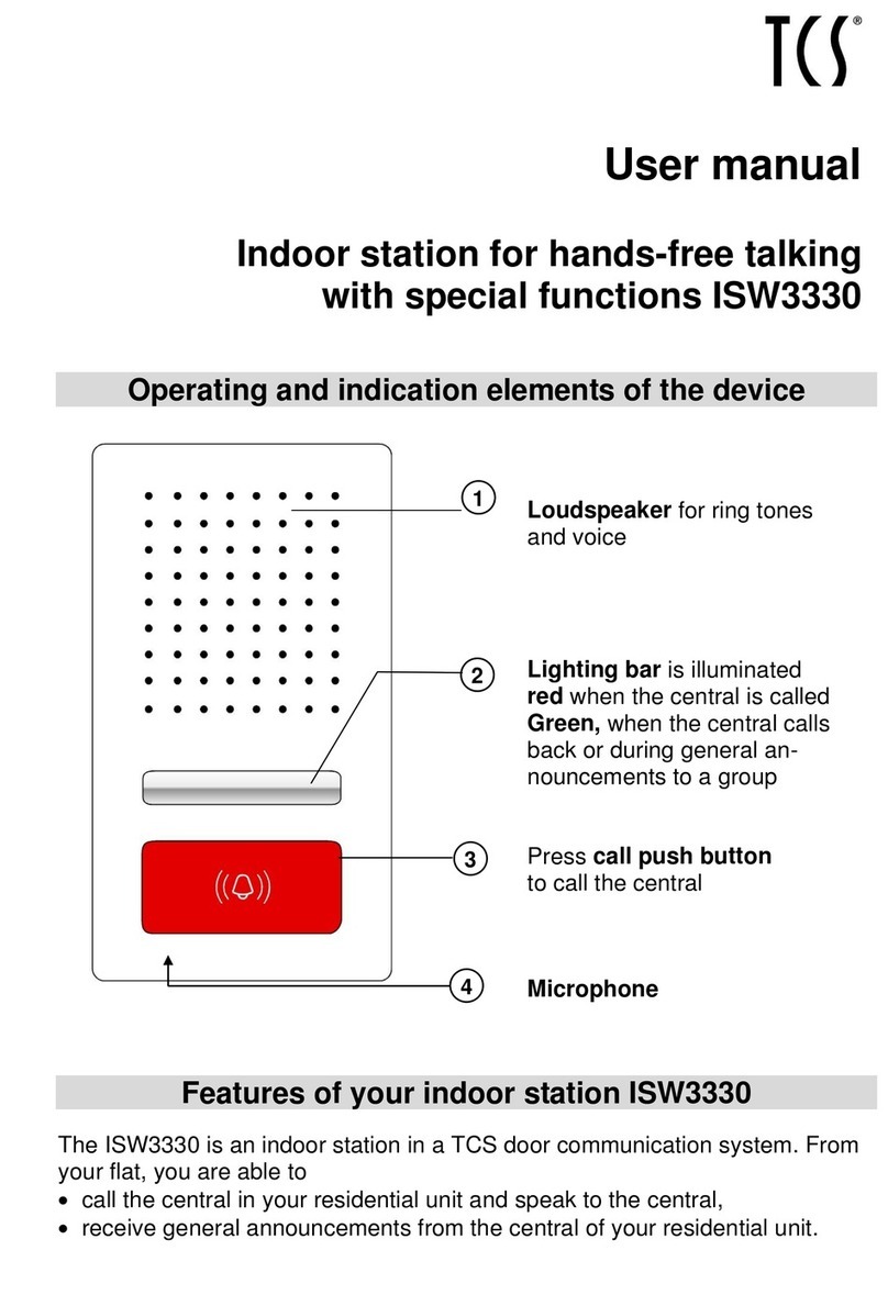 TCS ISW3330 User manual
