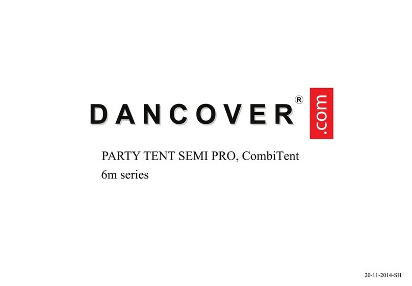 Dancover CombiTent SEMI PRO 6m Series User manual