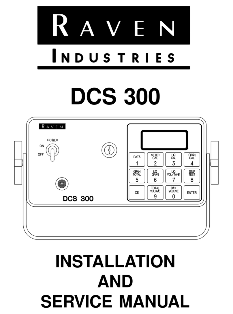 Raven DCS 300 Installation and service manual