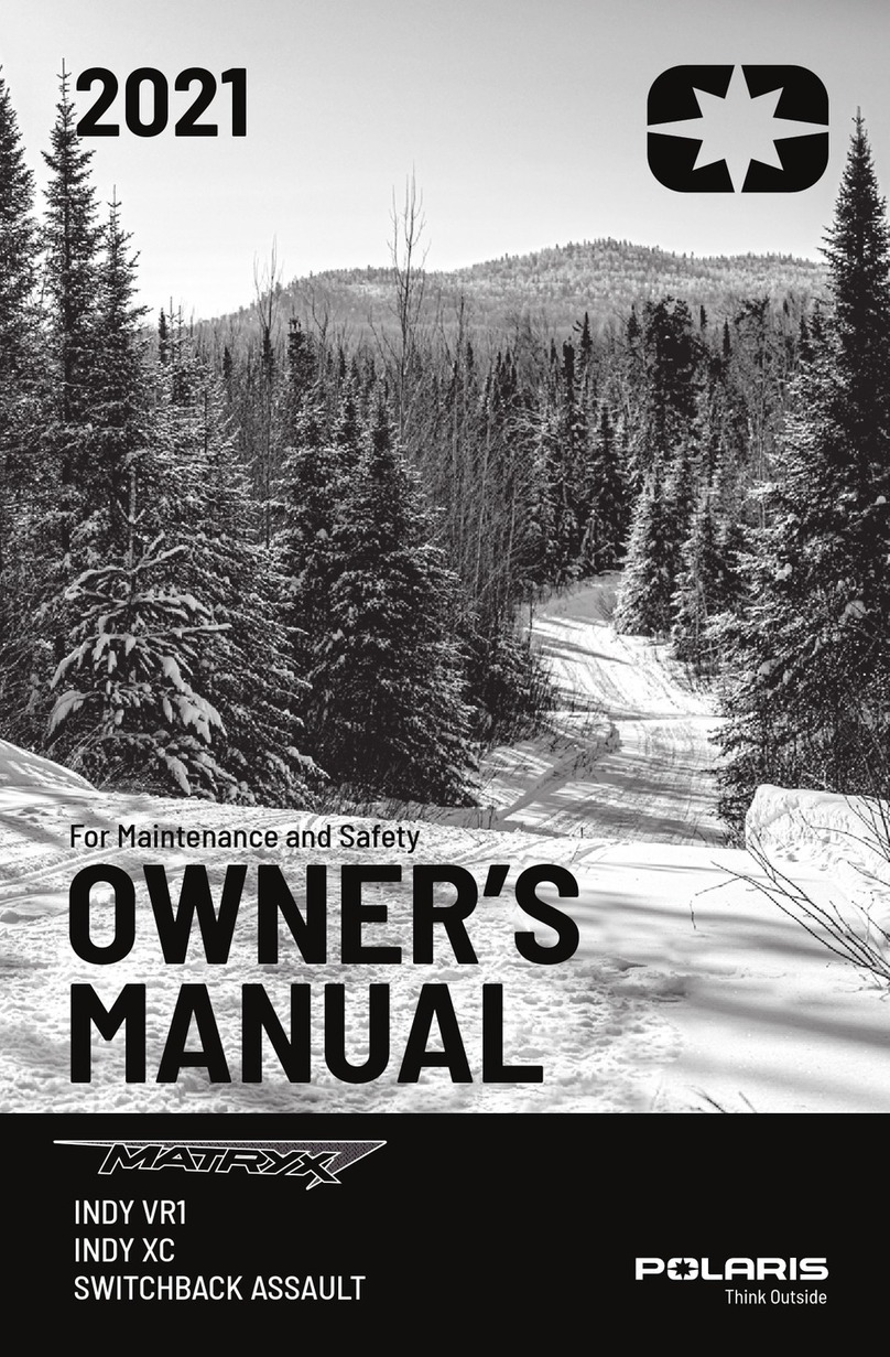 Polaris MATRIX INDY VR1 Series User manual