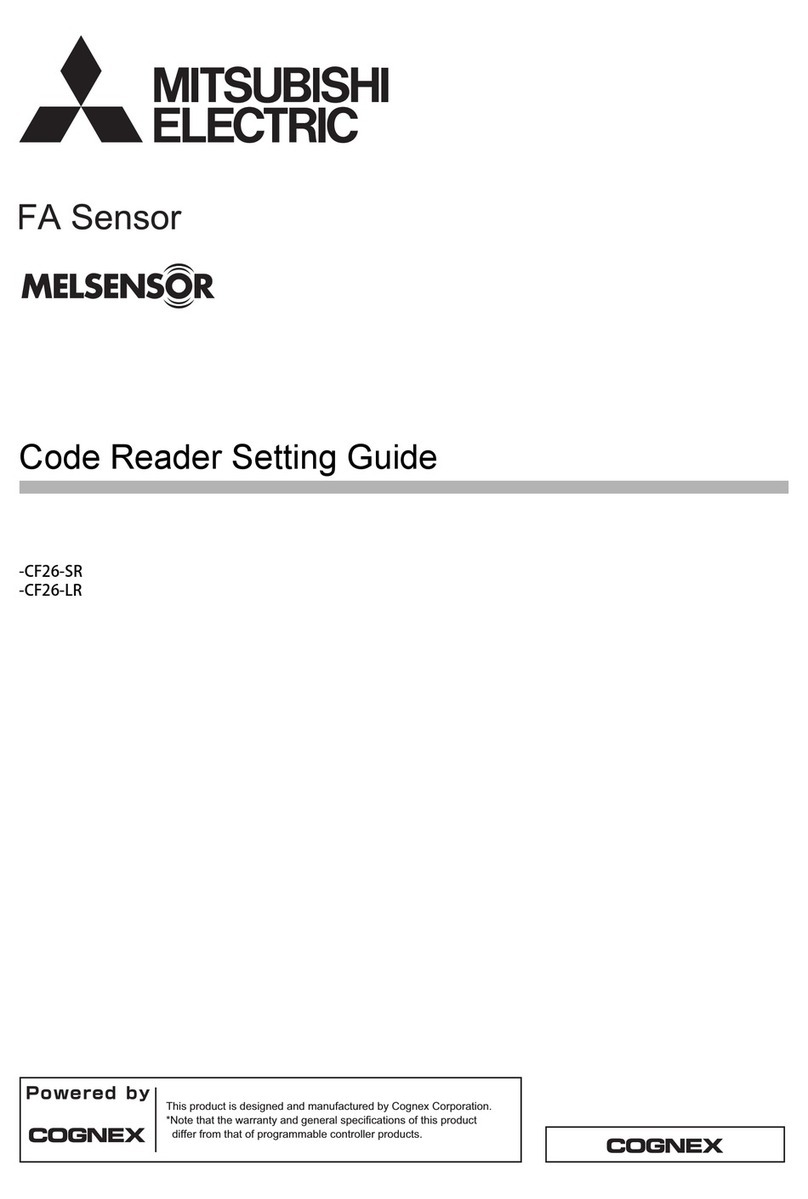 Mitsubishi Electric Melsensor FA-CF26-SR Settings guide