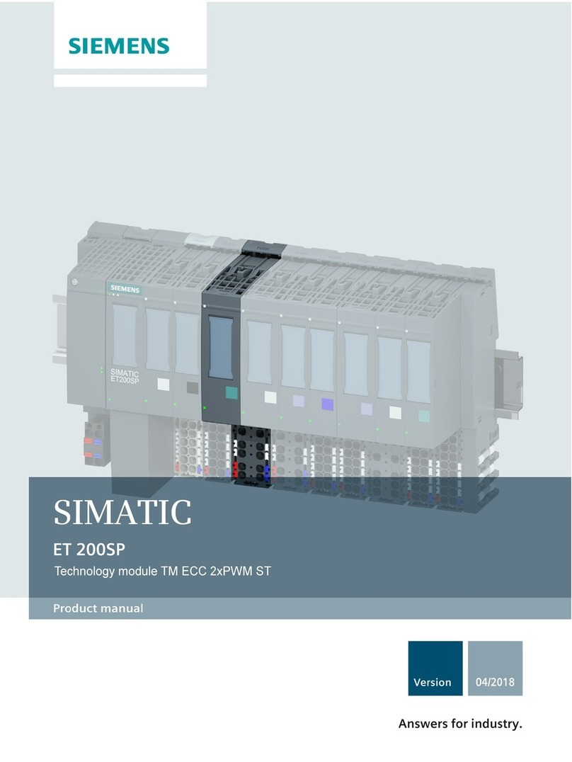 Siemens SIMATIC ET 200SP TM ECC 2xPWM ST User manual