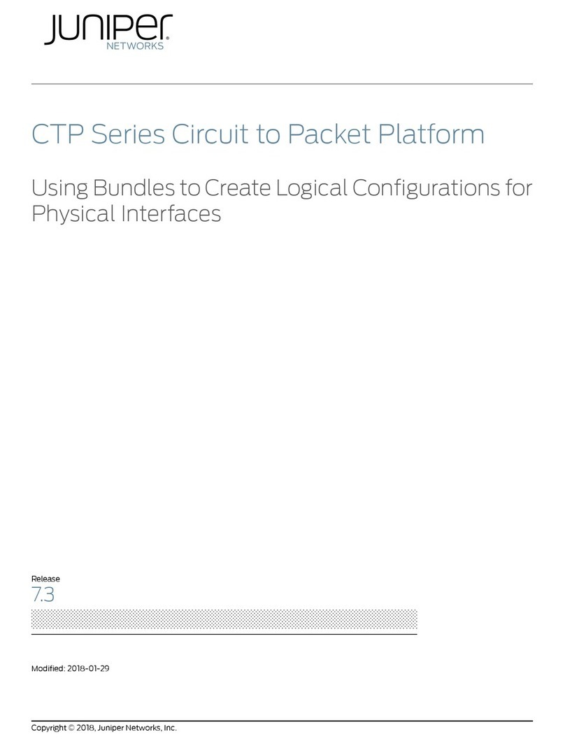 Juniper CTP Series manual