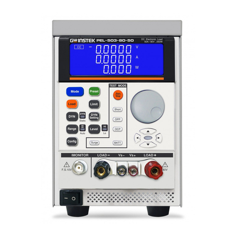GW Instek PEL-500 Series User manual GW Instek PEL-500 Series User manual