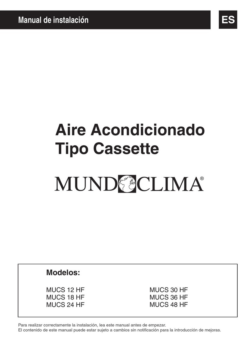 mundoclima MUCS 12 HF User manual