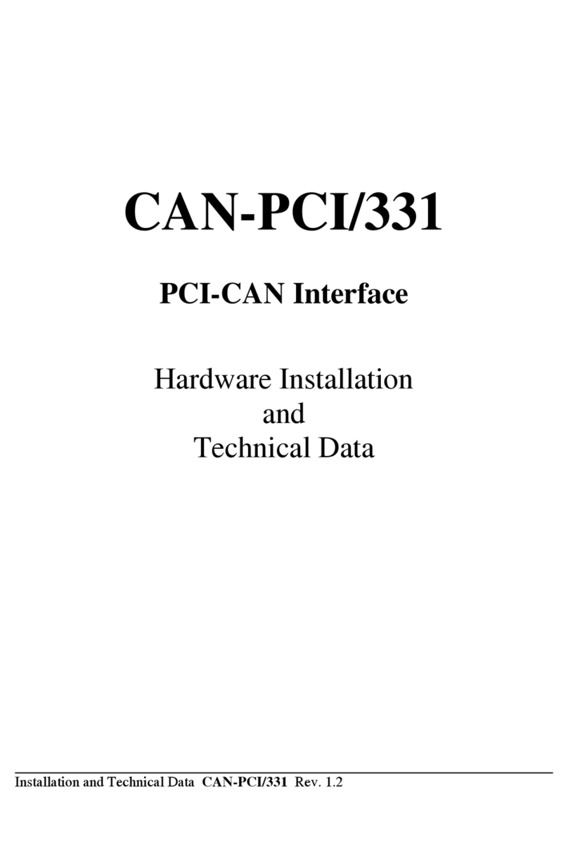 ESD electronic CAN-PCI/331 Instruction manual